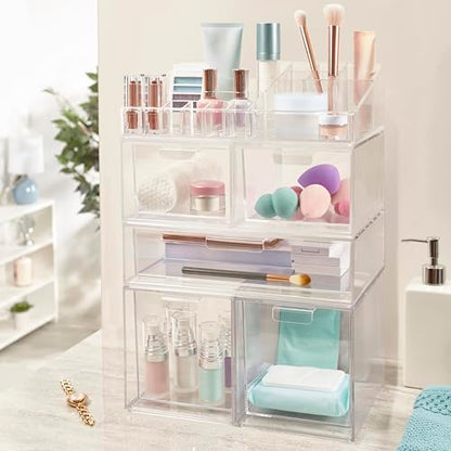 Paleta de maquillaje y cosméticos de plástico transparente d