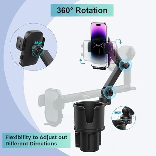 Soporte expansor para teléfono con brazo y base ajustables,
