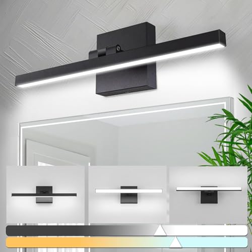 zouzai Barra de luz LED moderna para tocador de baño, color
