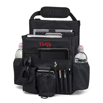 Tidify Organizador de asiento delantero para auto con almace