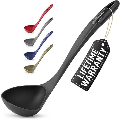 Zulay Kitchen Cucharón para sopa: ergonómico, resistente al