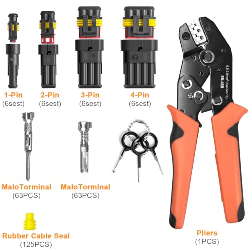 ANTOM Kit de conectores automotrices de 356 piezas, 26 juego
