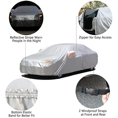 SEAZEN Funda de automóvil de 2 capas impermeable para todo t