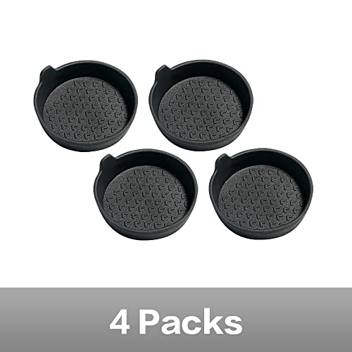 Paquete de 4 posavasos de silicona para automóvil, portavaso