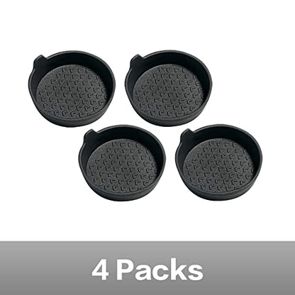Paquete de 4 posavasos de silicona para automóvil, portavaso