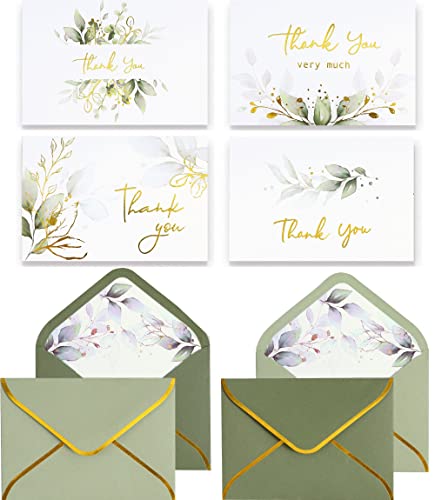 Winoo Design Paquete de 100 lujosas tarjetas de agradecimien