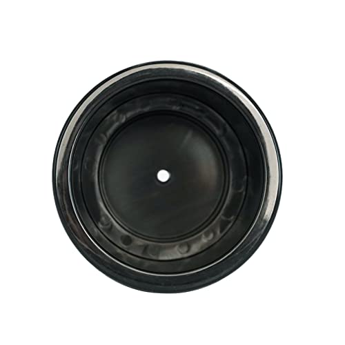 Yuanhe Soporte de bebida de plástico negro con drenaje para