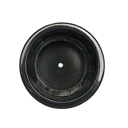 Yuanhe Soporte de bebida de plástico negro con drenaje para