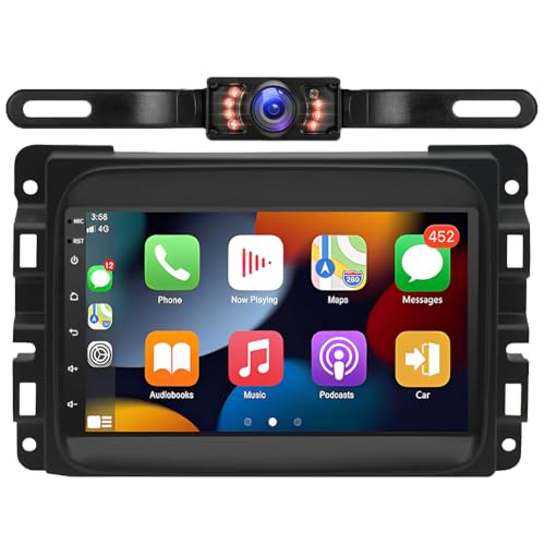 Zcargel Radio de auto Android 13 con Carplay inalámbrico/And