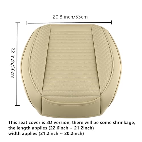 Funda de cuero para asiento de automóvil, funda de cojín par