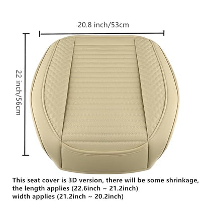 Funda de cuero para asiento de automóvil, funda de cojín par