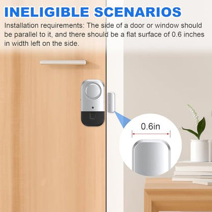 Sensores de alarma para puerta y ventana, alarma de puerta p