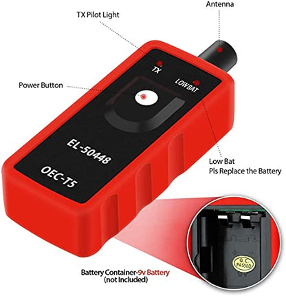 JDiag EL50448 TPMS Relearn - Sensor de presión de neumáticos