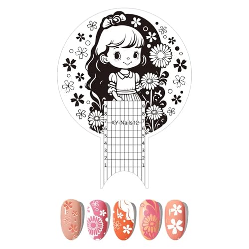 Regla de uñas de acero inoxidable para medir la longitud, di
