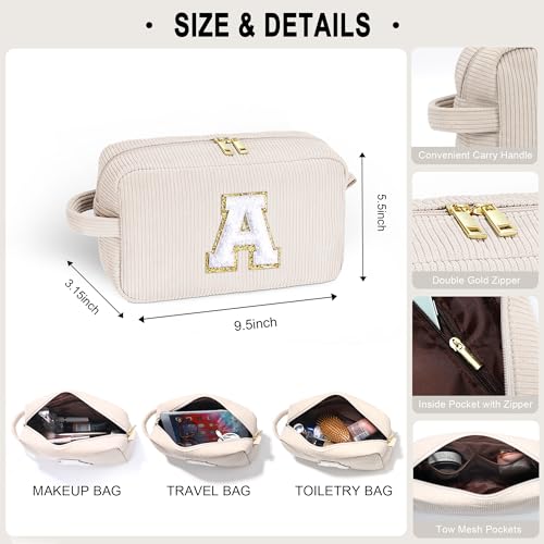 YOOLIFE 2 bonitas bolsas de maquillaje de viaje, bolsa de ma