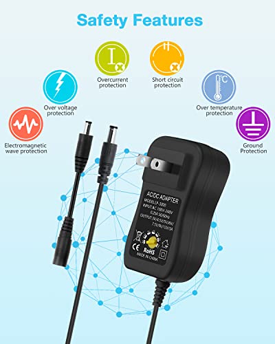 Aclorol Adaptador de alimentación universal de 36 W CA/CC 3