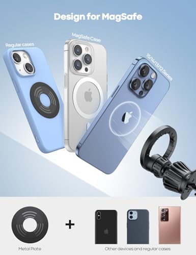 Lamicall Soporte para coche MagSafe - [20 súper imanes] Sopo