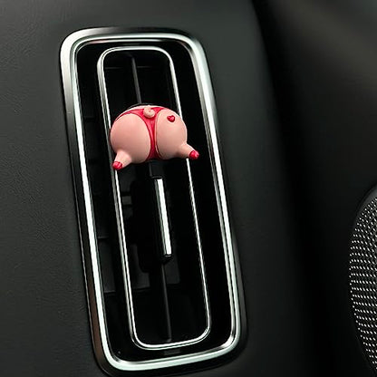 Divertida decoración de ventilación de coche y clip con ambi