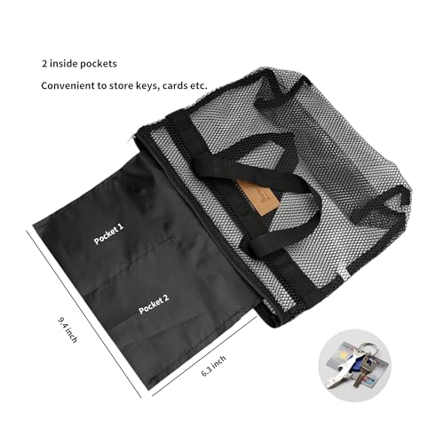 Bolsa de ducha de malla portátil, organizador de baño y aseo