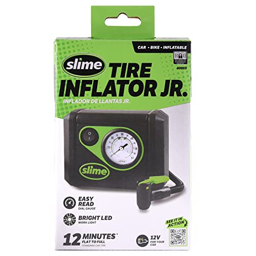 Slime 40059 Inflador de neumáticos, Junior, Compacto, Potent