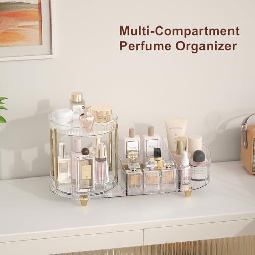 Organizador de maquillaje para tocador, bandeja de perfume g