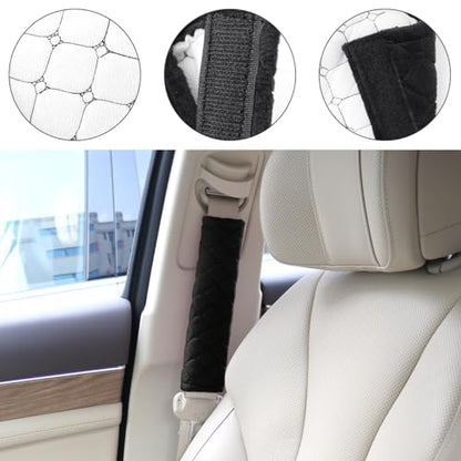 yuntop 2 correas de asiento de automóvil, almohadillas suave