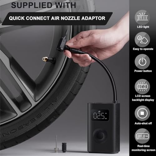 Xiaomi Compresor de aire eléctrico portátil, inflador de neu