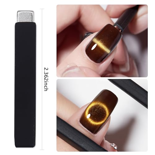 JERCLITY 14 imanes de ojo de gato para uñas, imanes de uñas