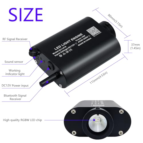 AKEPO Kit de luces de fibra óptica de 16 W para uso doméstic