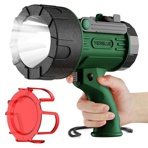 YIERBLUE Linterna de foco recargable, 1000,000 focos LED de