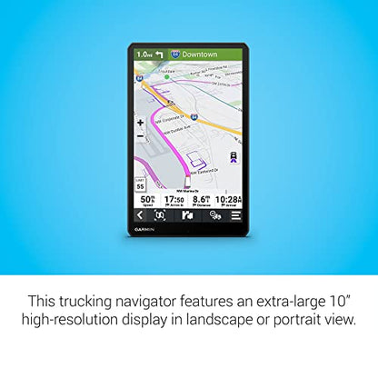 Garmin dēzl™ OTR1010, navegador GPS para camiones extra gran