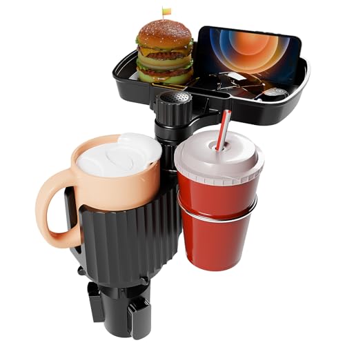 Soporte doble desmontable para auto con mesa de bandeja de a