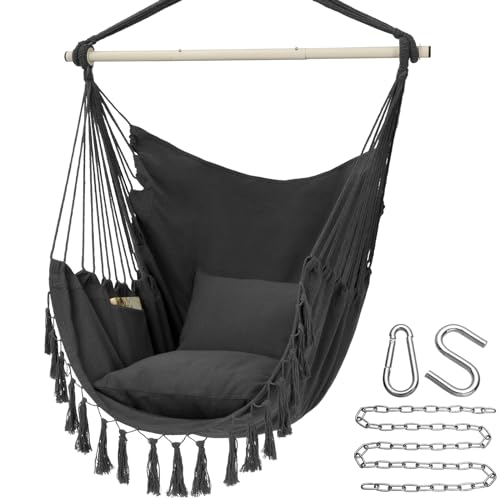 Y- STOP - Silla hamaca colgante tipo columpio con cuerdas, h