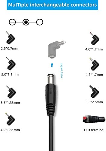 Cargador de coche de 12 V 2 A, cable de alimentación univers