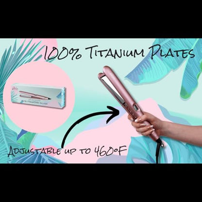 Aria Beauty Plancha digital para el cabello, plancha plana d