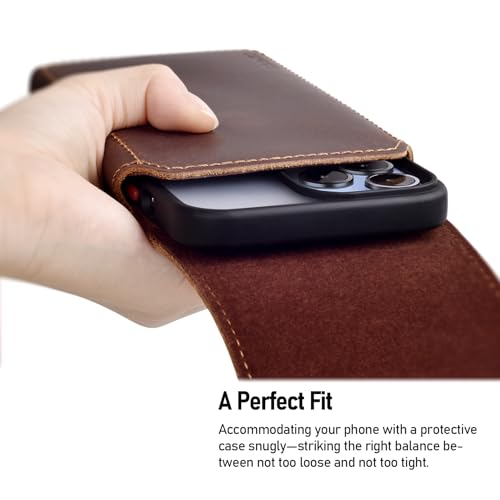 ykooe Funda de cuero genuino para teléfono compatible con Sa