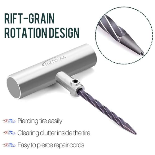 BETOOLL 24 kits de reparación de neumáticos, herramientas de