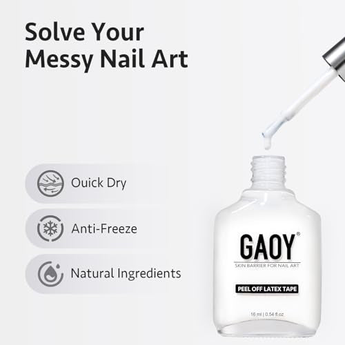 GAOY Látex líquido para uñas, protector de cutícula despegab