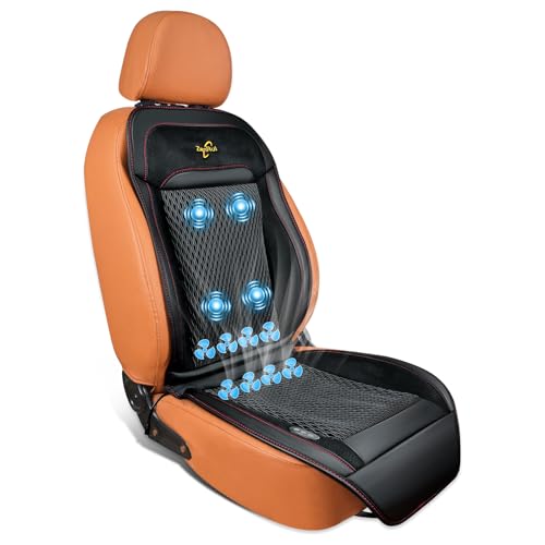 Funda de asiento de coche refrescante con masaje, 12 V-24 V,