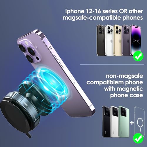 Soporte magnético para teléfono, soporte de succión no eléct