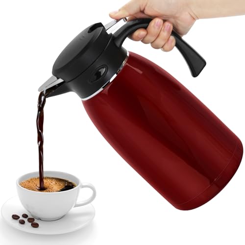 Yummy Sam Jarra térmica de café de 70 onzas, termo de acero