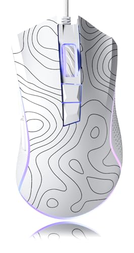 XVX G705 - Ratón para juegos con cable, 12000 DPI RGB con 12