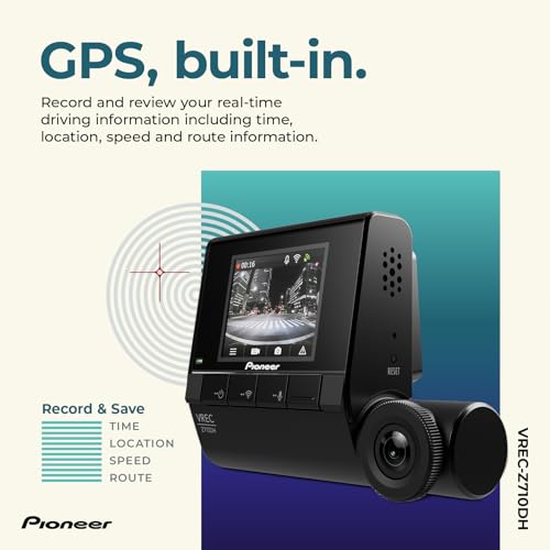 Pioneer VREC-Z710DH - Cámara de tablero de alta definición,