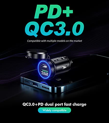KEWIG Cargador de coche USB C, 60W/5A Super Mini Cargador de