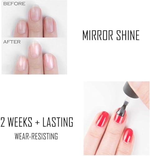 Vishine Juego de barniz de uñas brillante de larga duración