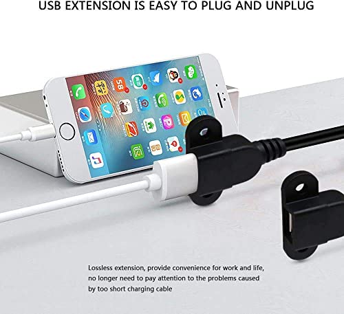 Cable de extensión de carga USB 2.0 macho a doble hembra, me
