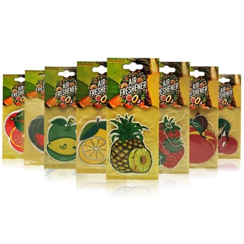 Ambientador de aire para coche de frutas, papel colgante, ac
