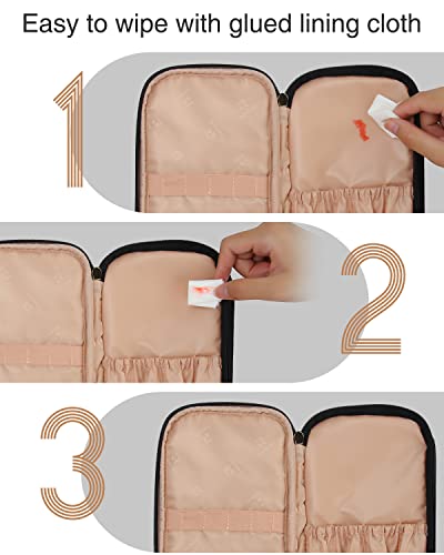 Relavel Bolsa de maquillaje pequeña para mujer y niña, bolsa