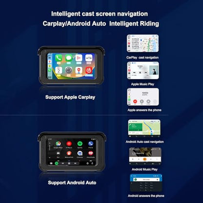 Carplay motocicleta DVR inalámbrica Carplay GPS navegación m