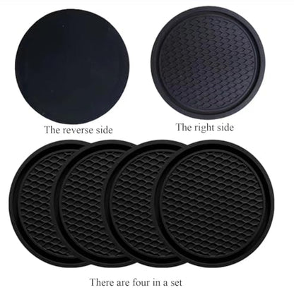 Paquete de 4 posavasos hexagonales para automóvil (2.75 pulg